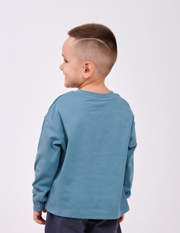 Худи для мальчика SMIL 116750-1-2s Серо-зеленый - изображение 8