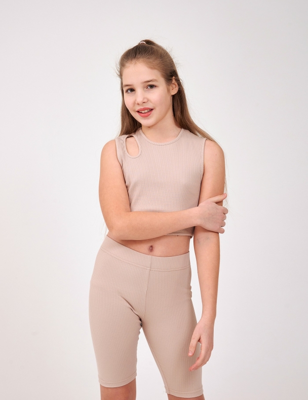 Велосипедки для девочки SMIL 112467-1 Бежевый - изображение 1