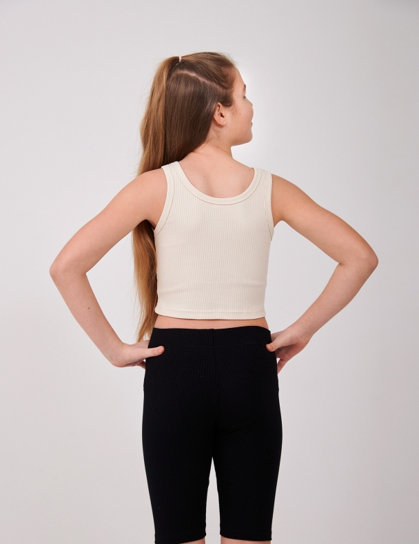 Майка для девочки SMIL 110876-1 Бежевый - изображение 2