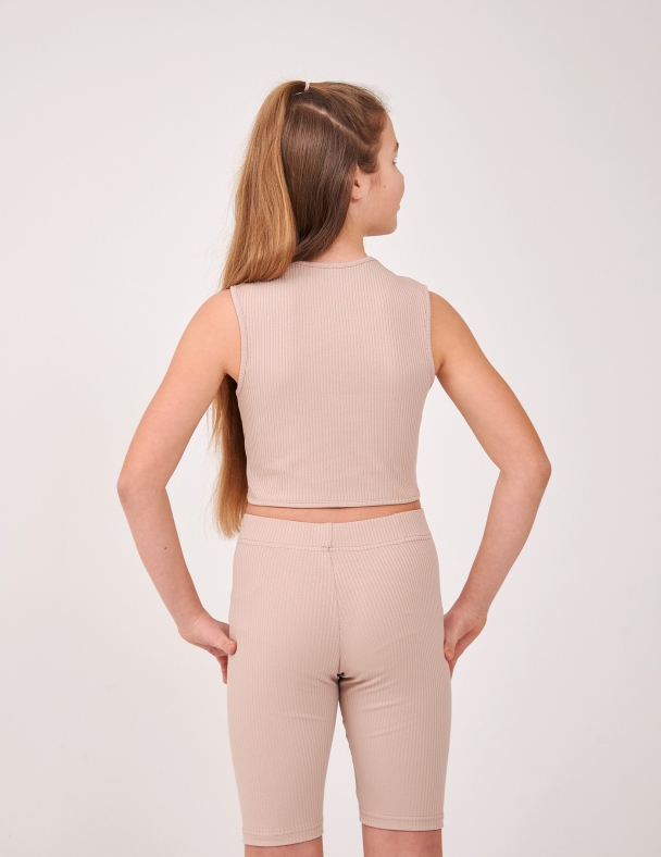 Топ для девочки SMIL 110892-1 Бежевый - изображение 2