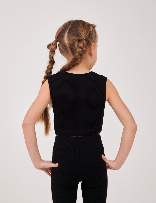 Топ для девочки SMIL 110891-1 Черный - изображение 4