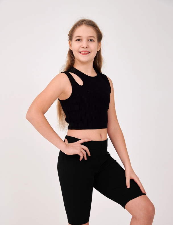 Топ для девочки SMIL 110891-1 Черный - изображение 1