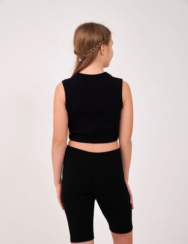 Топ для девочки SMIL 110891-1 Черный - изображение 2