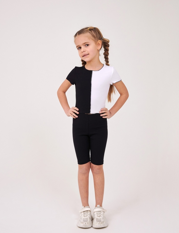 Футболка для девочки SMIL 110880-1 Черный - изображение 1