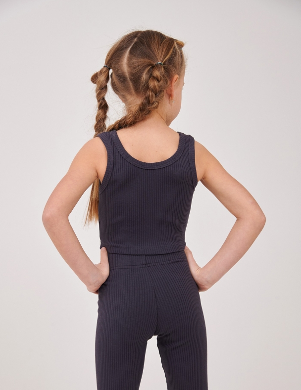 Майка для девочки SMIL 110876-1-2s Графитовый - изображение 2