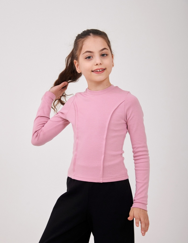 Лонгслів для дівчинки SMIL 114223 Пильна троянда - изображение 2