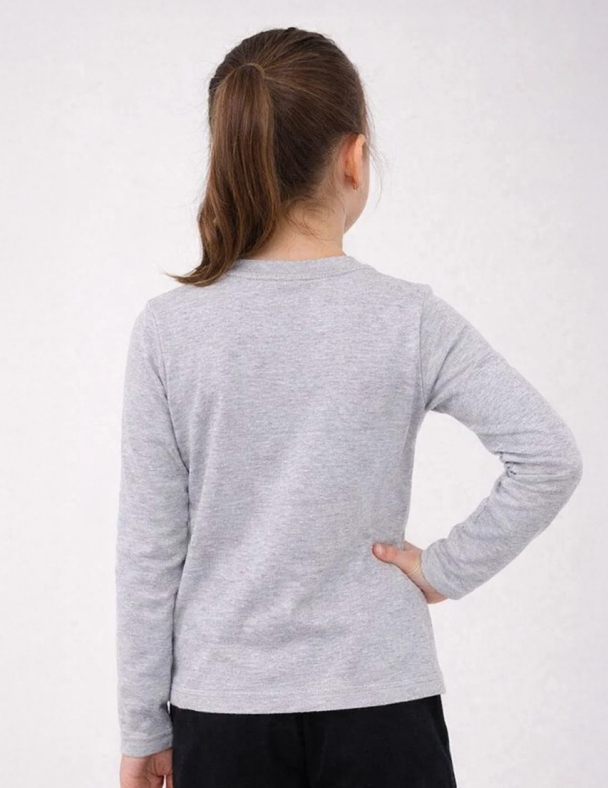 Лонгслів для дівчинки SMIL 114225 Сірий меланж - изображение 2