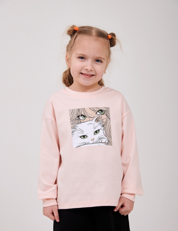 Худi для дівчинки SMIL 116755-1-2s Блідо-рожевий - изображение 1