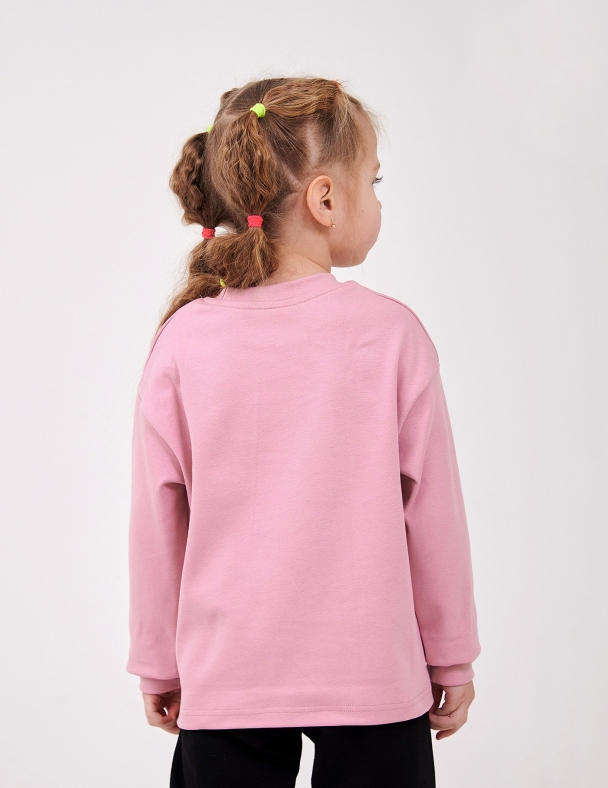 Худi для дівчинки SMIL 116755-1-2s Темна пудра - изображение 2