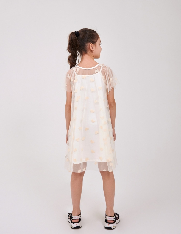Платье для девочки SMIL 120494-1 Молочный - изображение 5