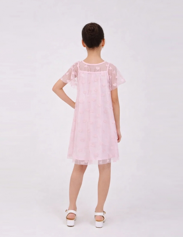 Платье для девочки SMIL 120494-1 Нежно-розовый - изображение 2