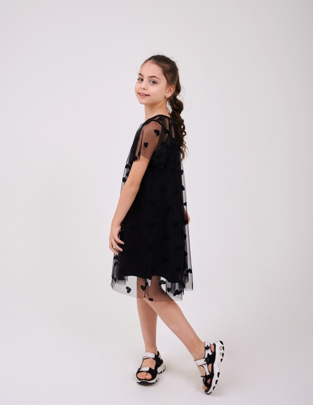 Платье для девочки SMIL 120495-1 Черный - изображение 3