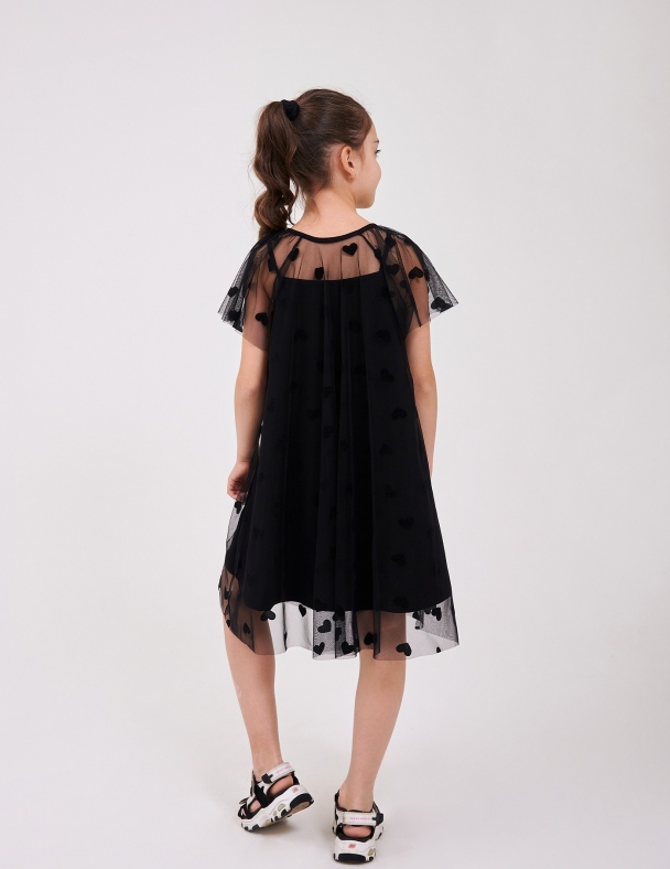 Платье для девочки SMIL 120495-1 Черный - изображение 4