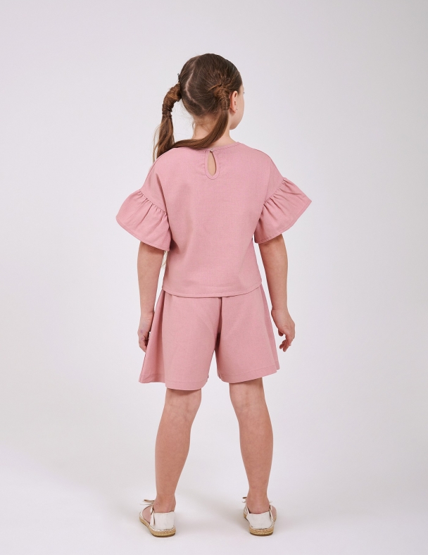 Шорти для дівчинки SMIL 112504-1 Суха троянда - изображение 3