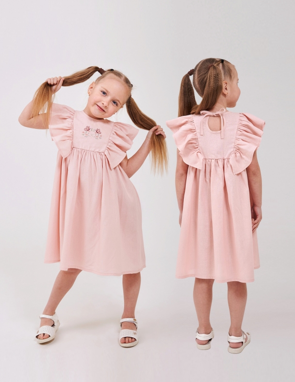 Сукня для дівчинки SMIL 120478-1-2s Рожева пудра - изображение 1