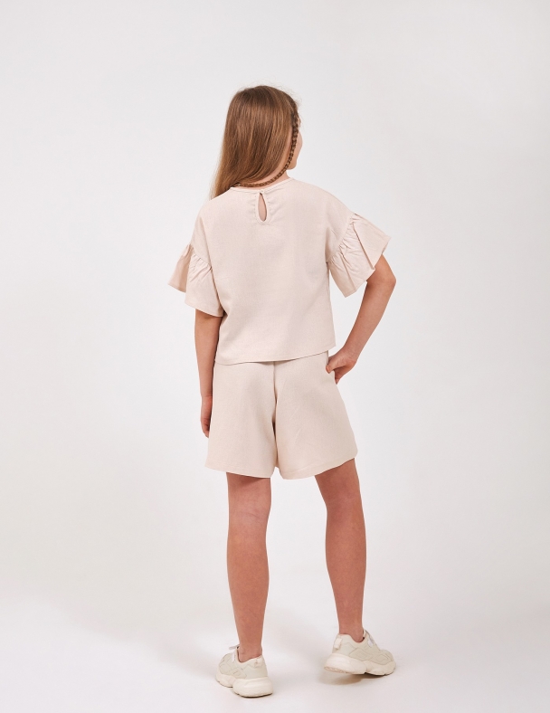 Шорти для дівчинки SMIL 112472-1-2s Кремово-бежевий - изображение 2