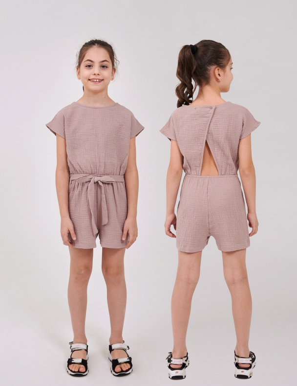 Комбінезон для дівчинки SMIL 108726-1 Кавовий - изображение 1
