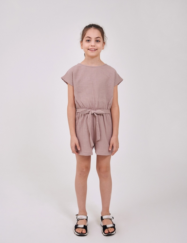 Комбінезон для дівчинки SMIL 108726-1 Кавовий - изображение 4