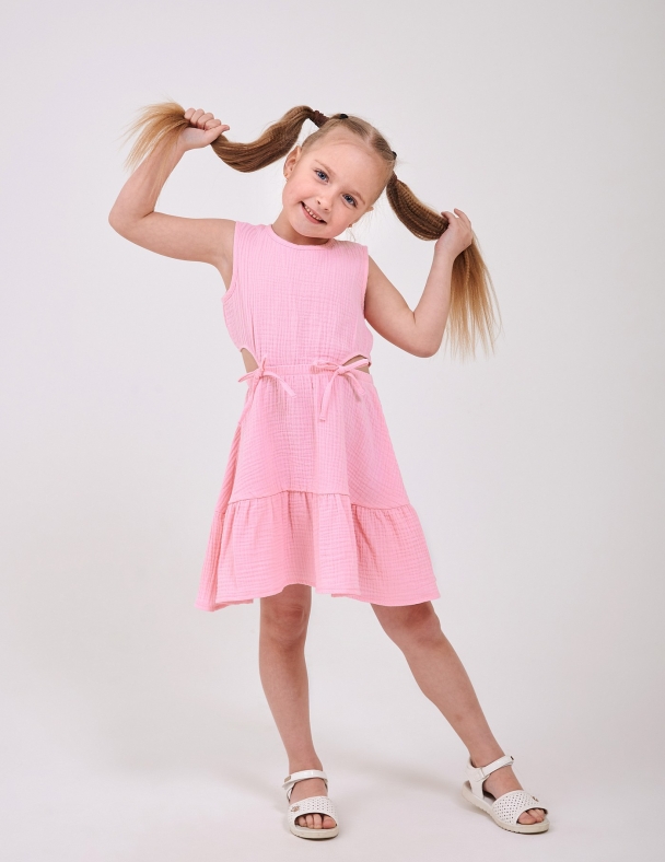 Сукня для дівчинки SMIL 120483-1 Рожева пудра - изображение 1