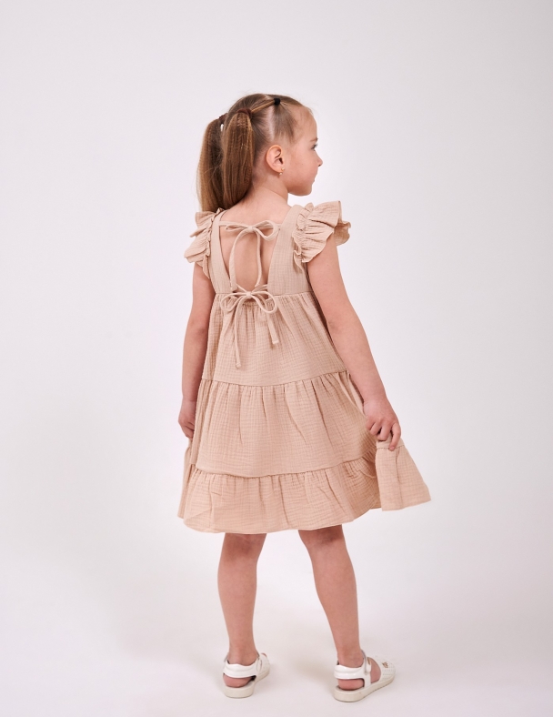 Сарафан для дівчинки SMIL 120481-1 Бежевий - изображение 2