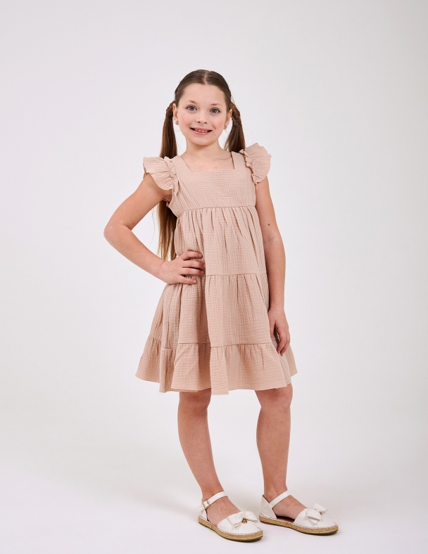 Сарафан для дівчинки SMIL 120481-1 Бежевий - изображение 5
