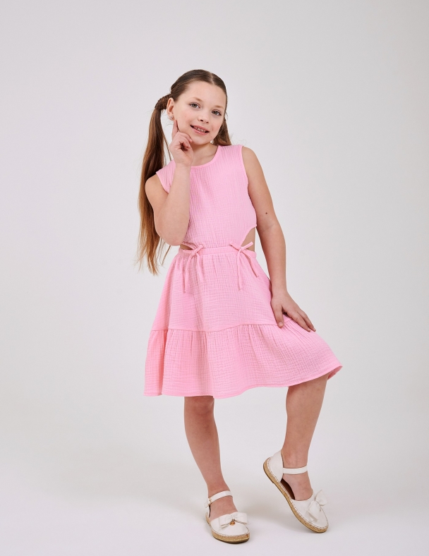 Сарафан для дівчинки SMIL 120550-1 Рожева пудра - изображение 1