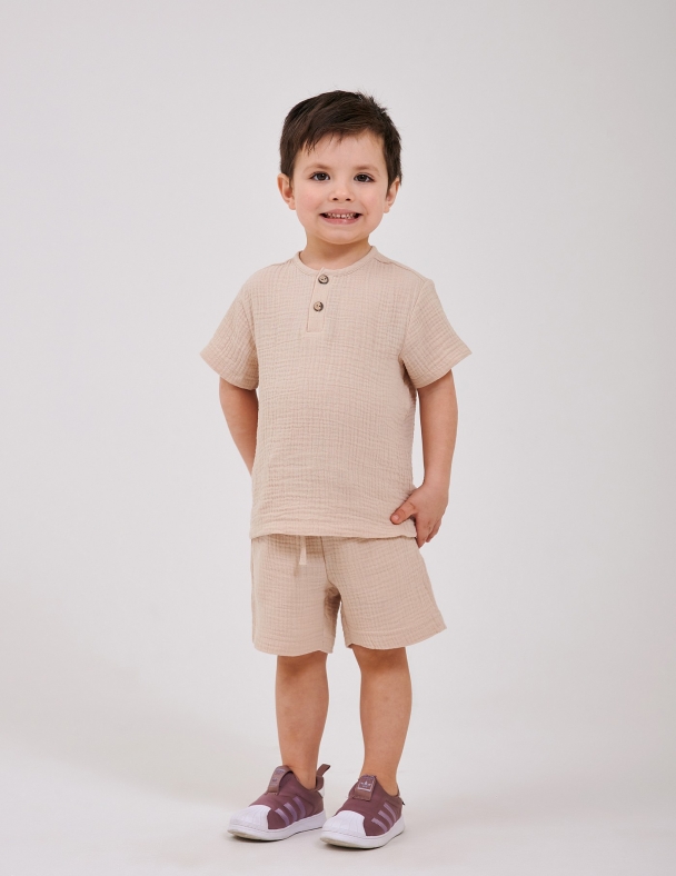 Шорти для хлопчика SMIL 112498-1 Бежевий - изображение 2
