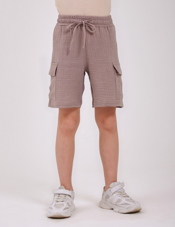 Шорты для мальчика SMIL 112484-1 Светло-коричневый - изображение 1