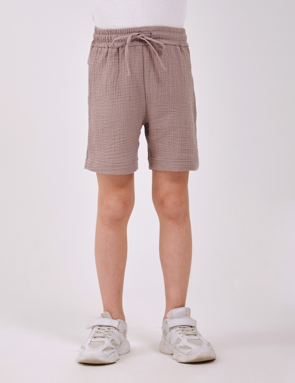 Шорты для мальчика SMIL 112485-1 Светло-коричневый - изображение 1