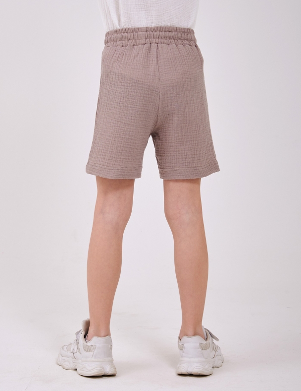 Шорты для мальчика SMIL 112485-1 Светло-коричневый - изображение 2