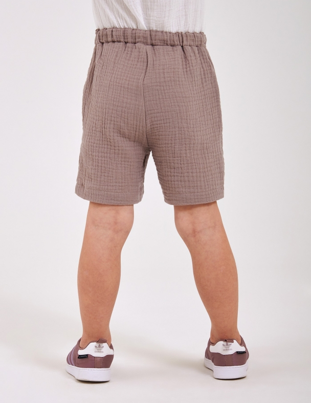 Шорты для мальчика SMIL 112480-1 Светло-коричневый - изображение 2