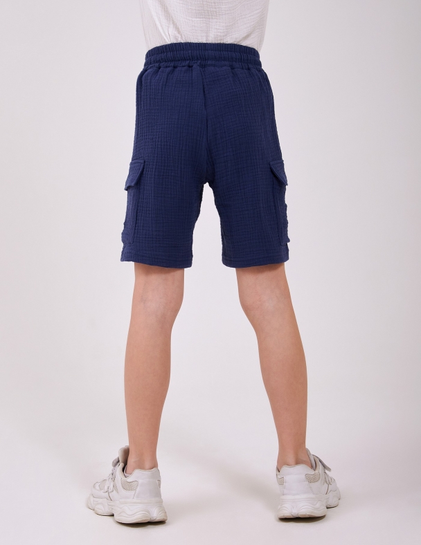 Шорты для мальчика SMIL 112483-1 Темно-синий - изображение 3