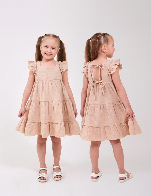 Сарафан для дівчинки SMIL 120481-1-2s Бежевий - изображение 1