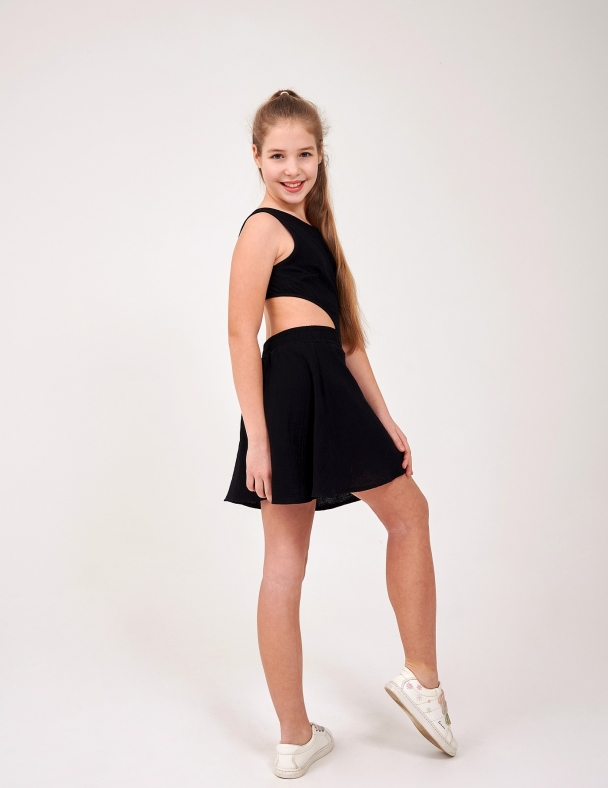 Сарафан для девочки SMIL 120488-1-2s Черный - изображение 3