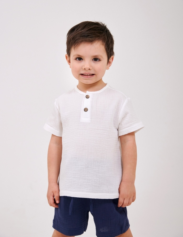 Шорти для хлопчика SMIL 112498-1-2s Темно-синій - изображение 3