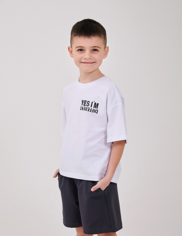 Футболка для мальчика SMIL 110916-1 Белый - изображение 1