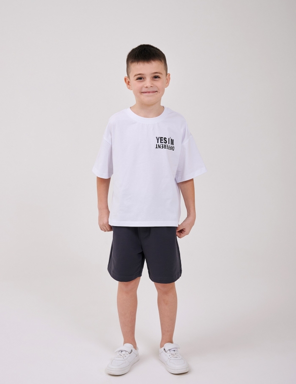 Футболка для мальчика SMIL 110916-1 Белый - изображение 2