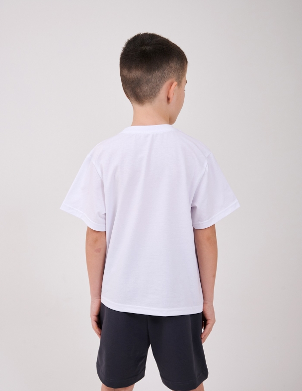 Футболка для мальчика SMIL 110916-1 Белый - изображение 3