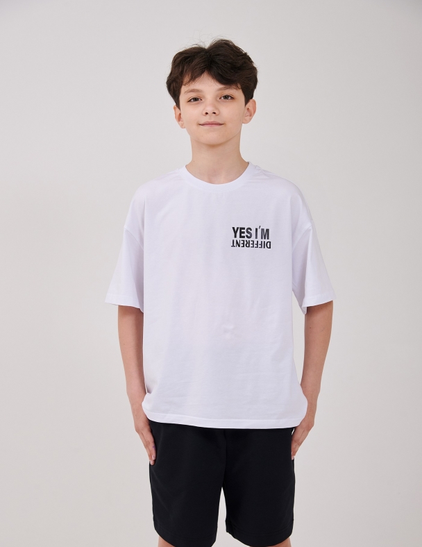 Футболка для мальчика SMIL 110916-1 Белый - изображение 4