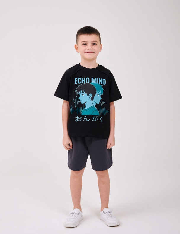 Футболка для мальчика SMIL 110944-1 Черный - изображение 1