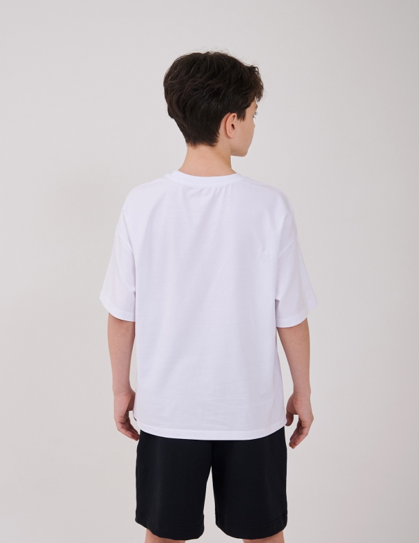 Футболка для мальчика SMIL 110945-1 Белый - изображение 3