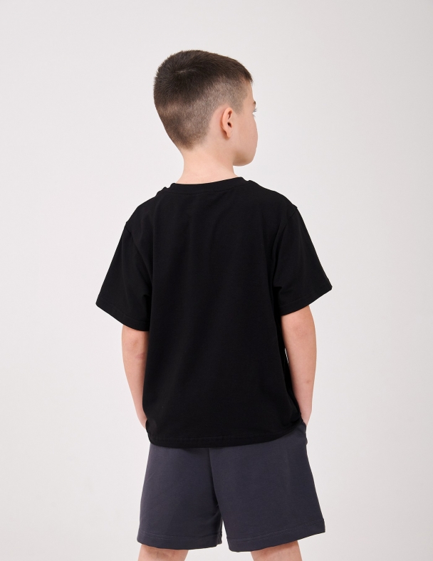 Футболка для мальчика SMIL 110944-1-2s Черный - изображение 2