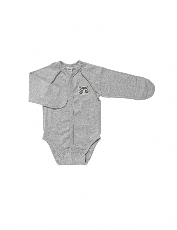 Боди-распашонка унисекс SMIL 102786-1 Серый меланж - изображение 1