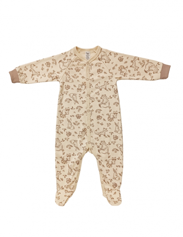 Комбинезон унисекс SMIL 108737-1 Рисунок на бежевом - изображение 1