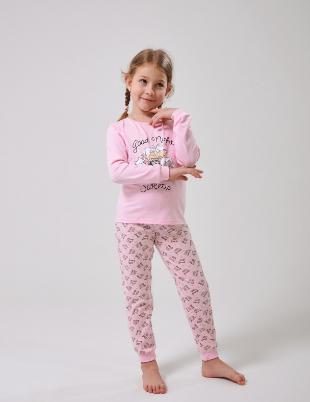 Пижама для девочки SMIL 104556-1 Светло-розовый - изображение 5