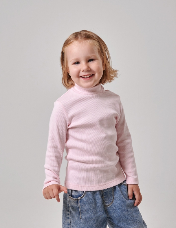 Гольф-стойка для девочки SMIL 114201-1 Нежно-розовый - изображение 1