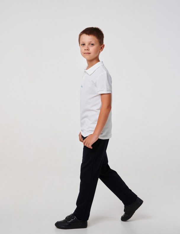 Детский брюки | Стрейчевый футер | Демисезон | 116, 122, 128, 140 | Стильные и удобные для мальчика SMIL 115533 Черный - изображение 2