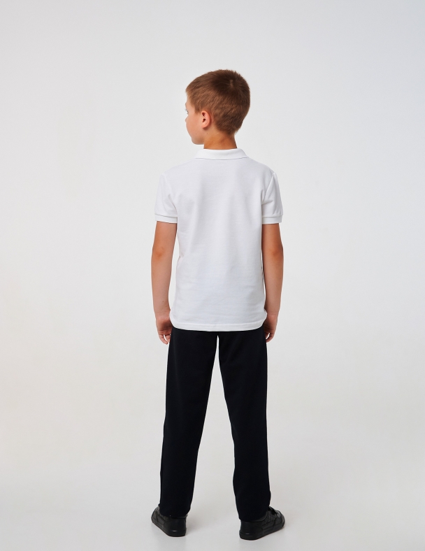 Детский брюки | Стрейчевый футер | Демисезон | 116, 122, 128, 140 | Стильные и удобные для мальчика SMIL 115533 Черный - изображение 3